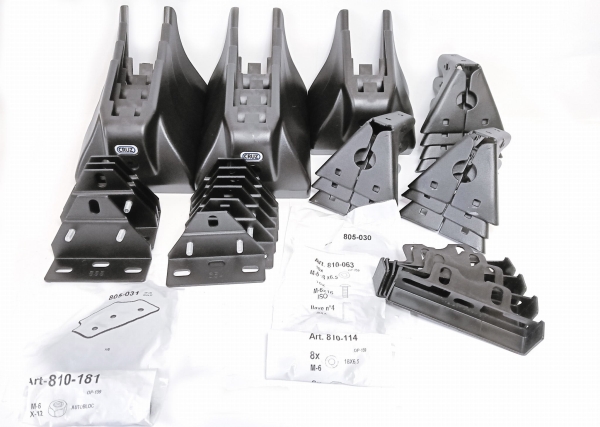 CR 934-624 Komplet mocowań 10 szt VW T5 i T6
