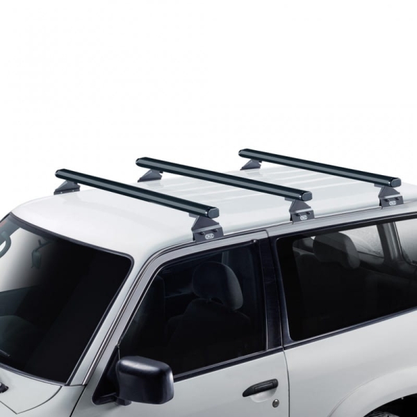 Poprzeczki dachowe Jeep Wrangler 2d i 4d JK i JL hard top ( 07-18;18- ) / Gladiator 4d ( 20- ) CRUZ Alu Cargo Dark V16 AF3-148