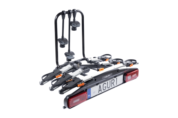  Platforma rowerowa na hak Aguri Active Bike PRO silver na 4 rowery