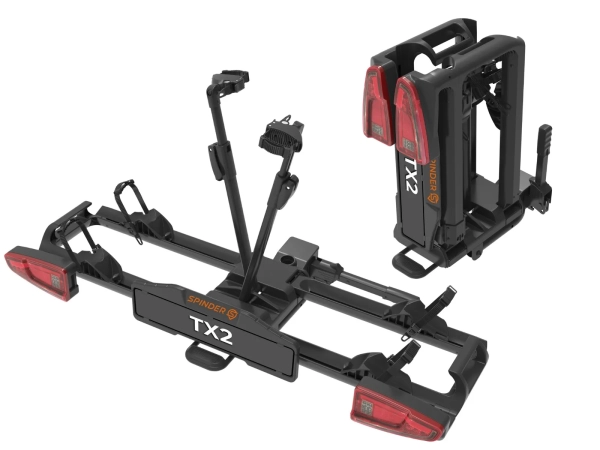 Bagażnik rowerowy na hak 2 rowery z możliwością rozbudowy o 3 rower ! Elektryczne OK ! SPINDER TX2L LED