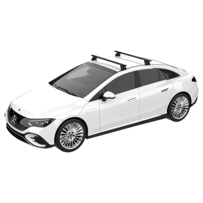 Bagażnik dachowy Mercedes EQC do punktów fabrycznych CRUZ Airo Dark R3